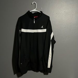 Jordan zipper sport windbreaker breaker jacket black XXL in great condition.